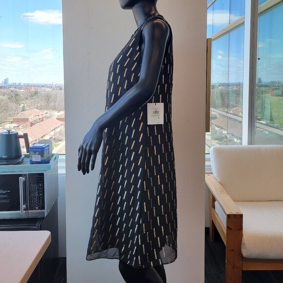 Calvin Klein Black and Gold dress - Picture 2 of 8